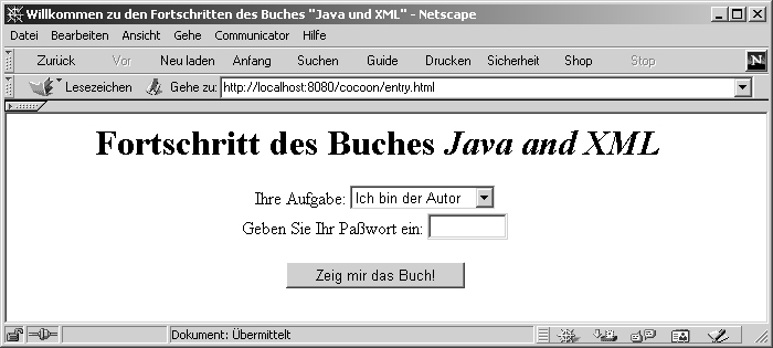 Startseite für chapterTen.xml als XSP-Seite Startseite für chapterTen.xml als XSP-Seite